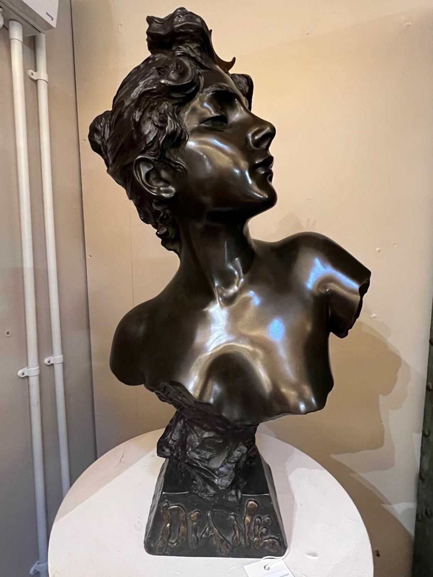 A bronze bust of 'Diane', - Image 13 of 16