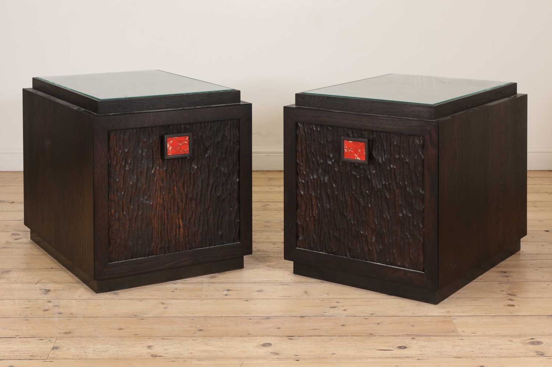 A pair of brutalist-style chests, - Bild 2 aus 3