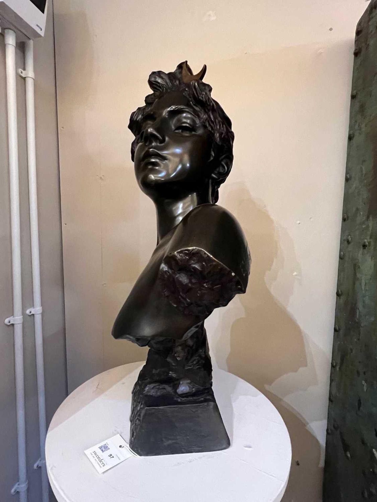 A bronze bust of 'Diane', - Image 15 of 16