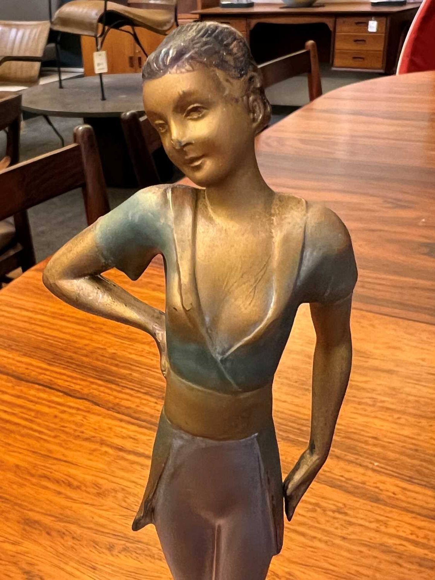 An Art Deco spelter figure, - Image 9 of 12