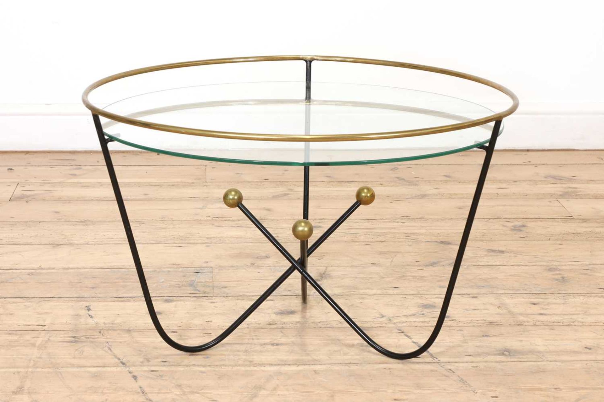 A space age 'Atom' coffee table,