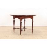 An Aesthetic Movement mahogany centre table,