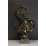 A bronze bust of 'Diane',