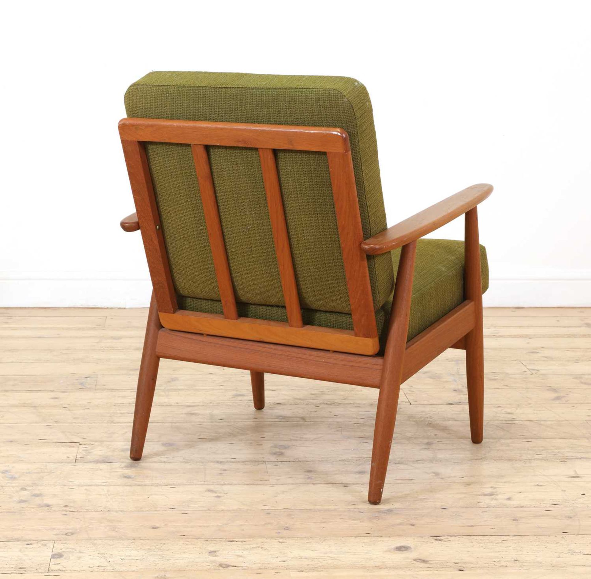 A Danish teak lounge chair, - Image 3 of 4