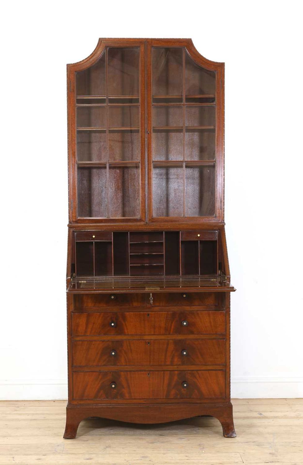 An Heal's & Co. mahogany bureau bookcase, - Image 2 of 3