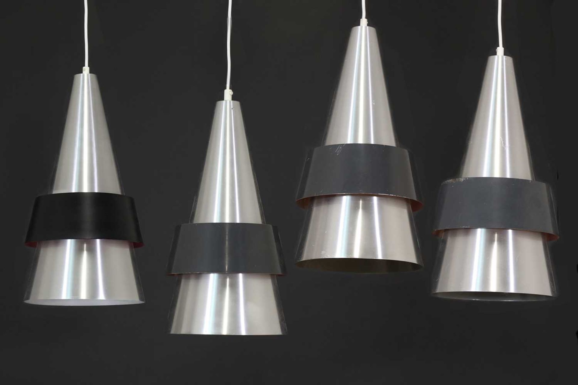Four Danish 'Corona' ceiling lamps,
