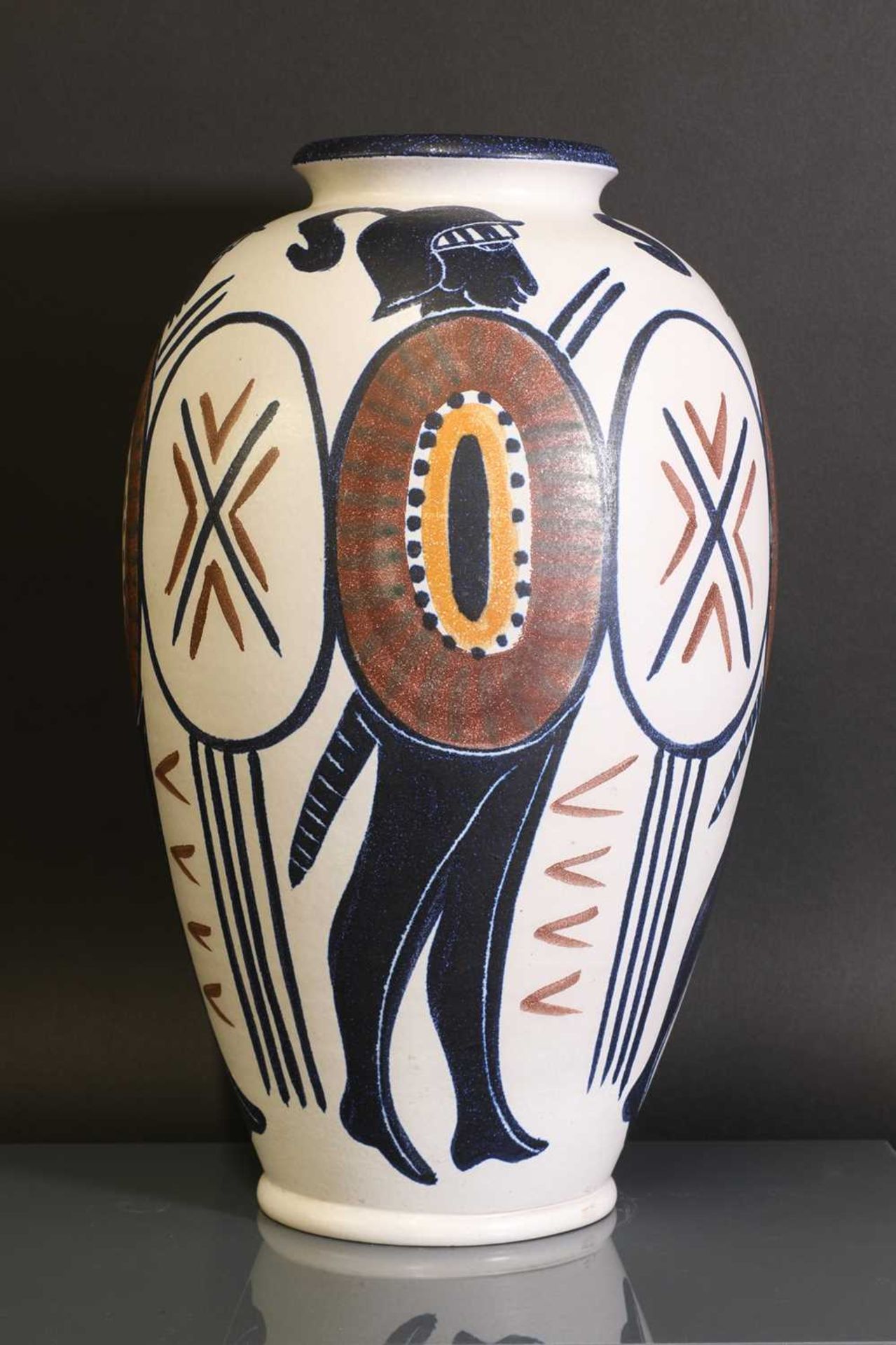 A Swedish Höganäs Keramik earthenware vase, - Bild 3 aus 4