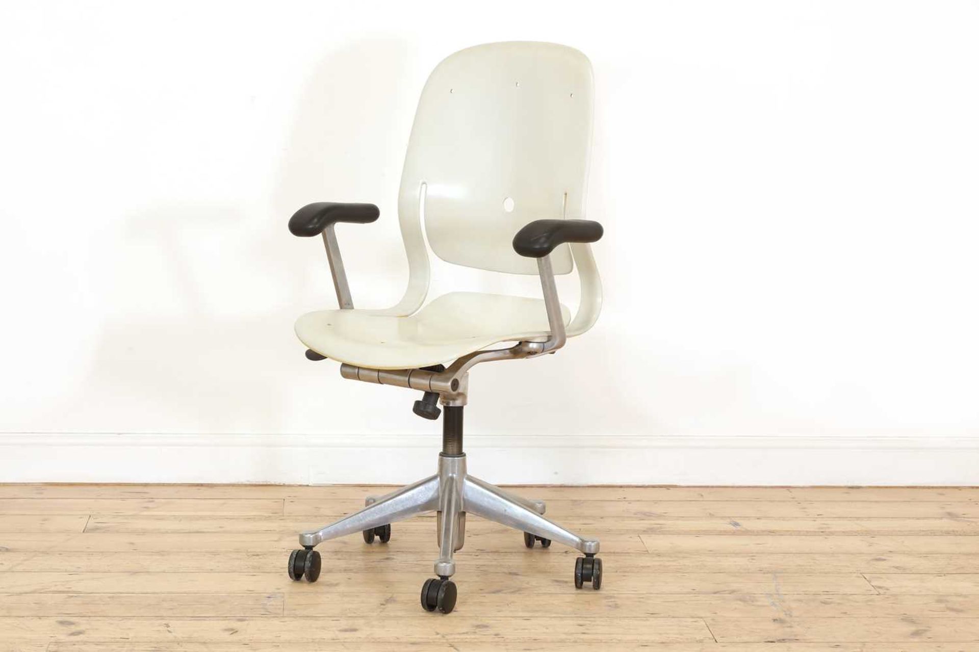 Two Charles & Ray Eames designed desk chairs,