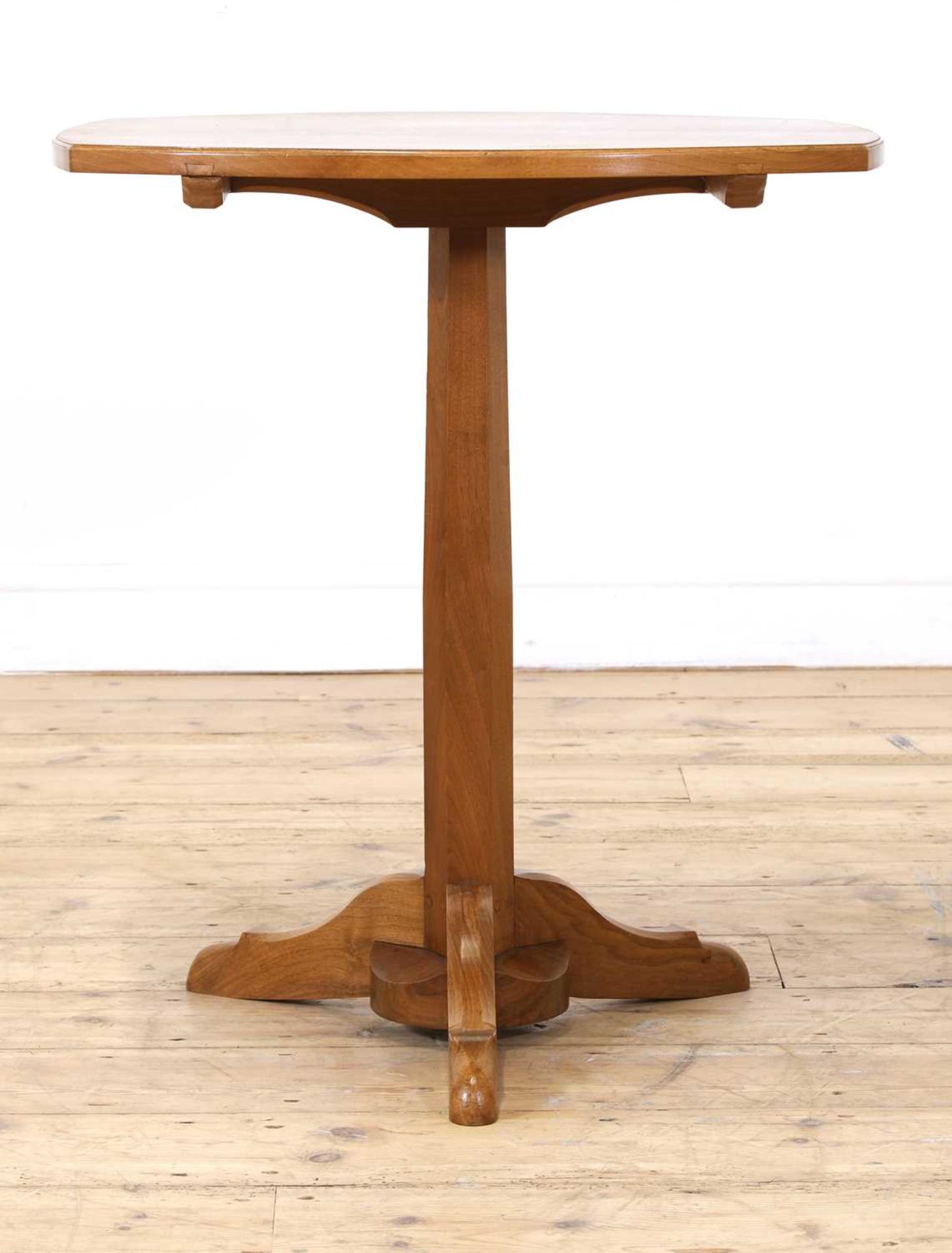 A walnut table side table,
