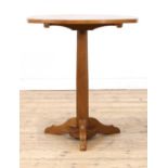 A walnut table side table,