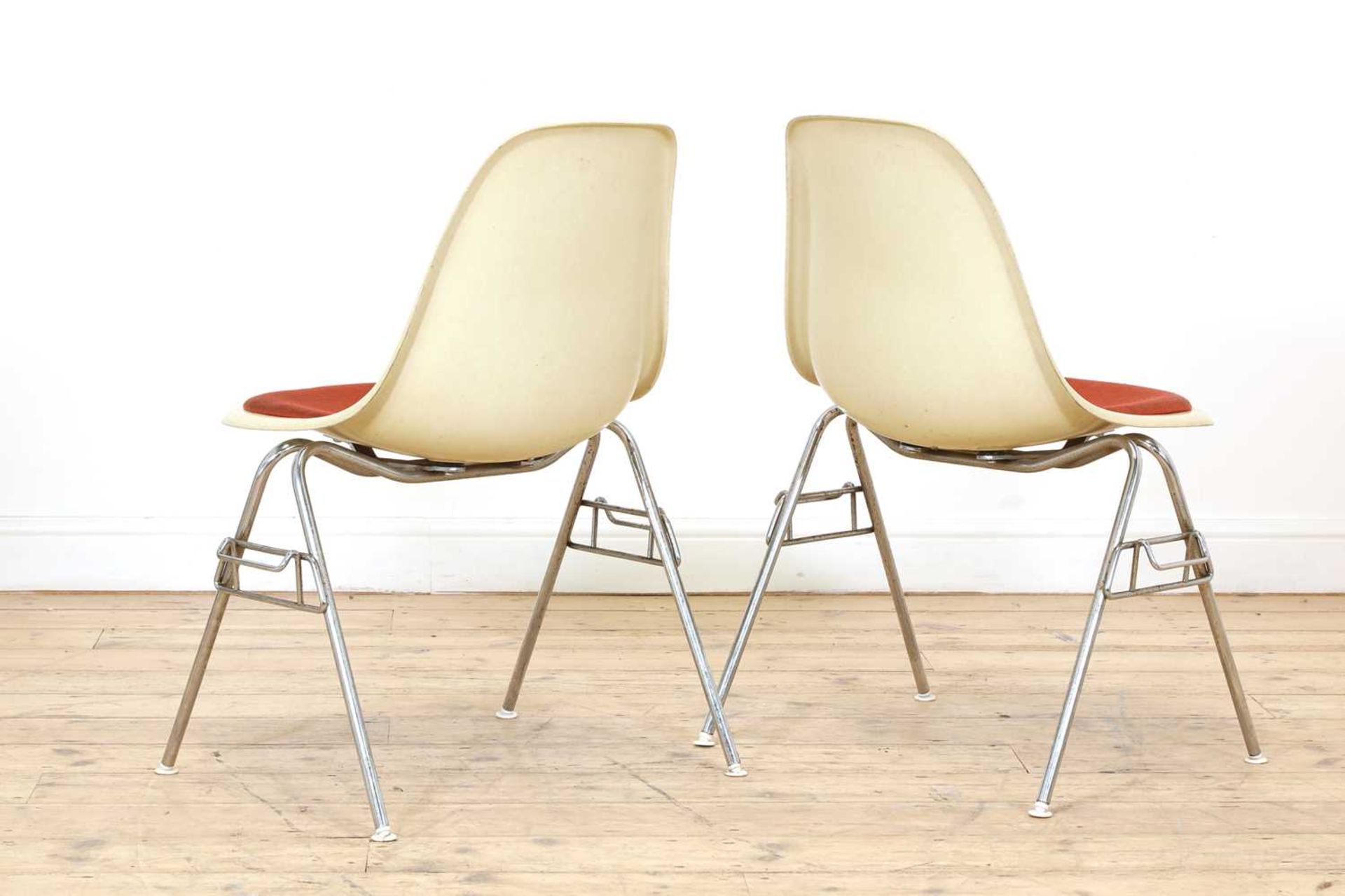 A pair of moulded 'DSS' stacking chairs, - Image 2 of 6
