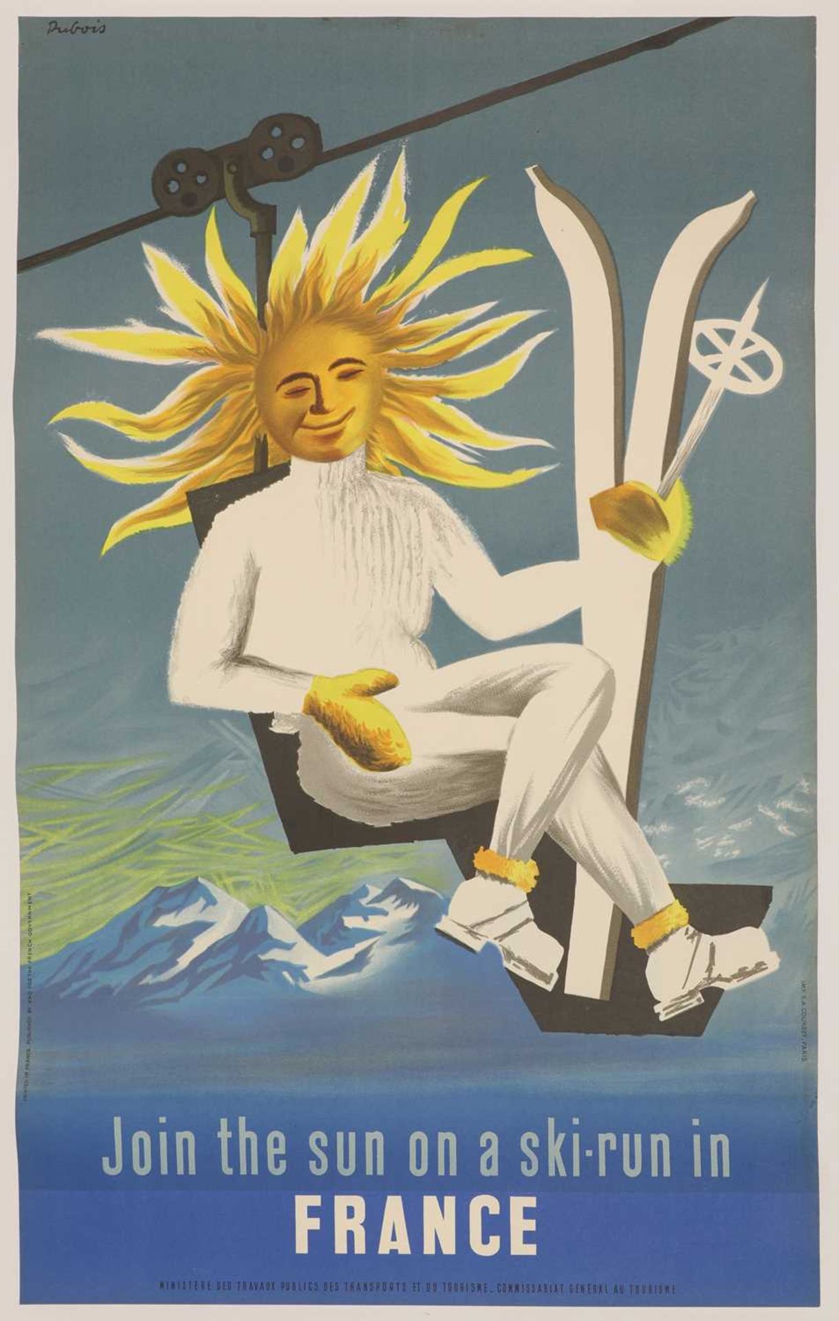 A French travel poster,