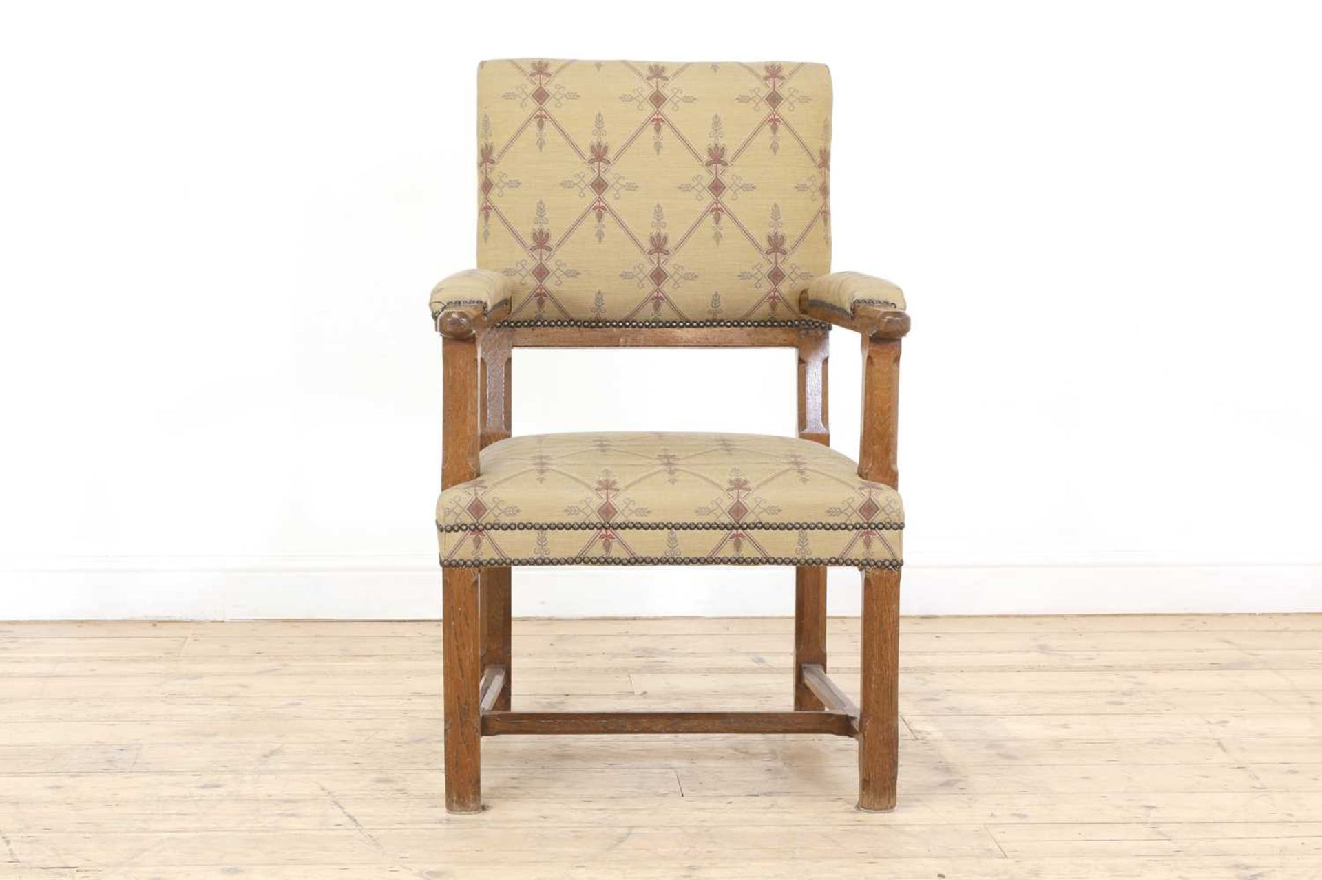 An oak armchair, - Bild 2 aus 4
