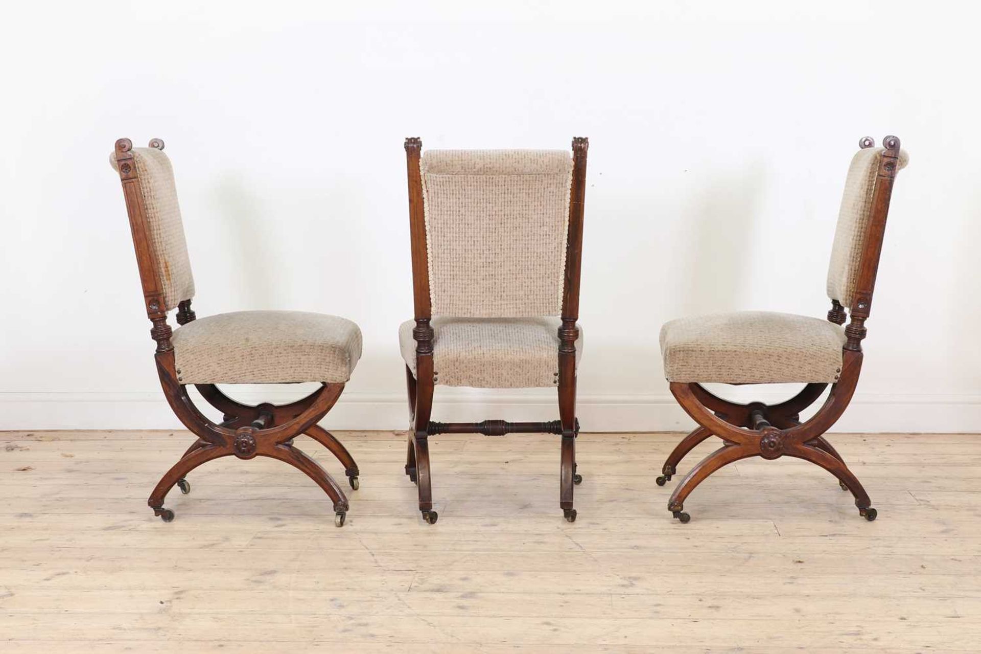 A set of four Aesthetic rosewood chairs, - Image 4 of 4