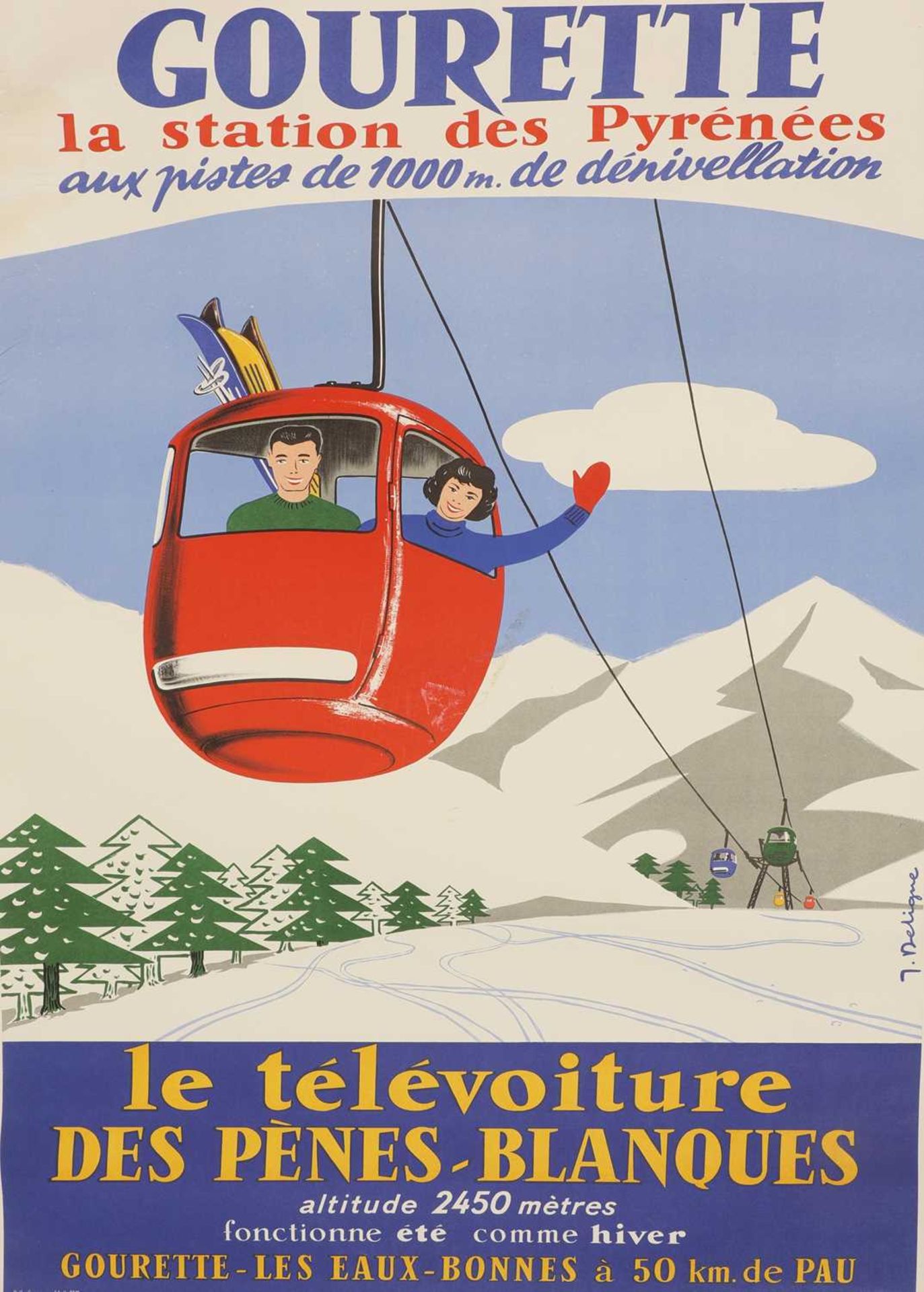 A French travel poster,