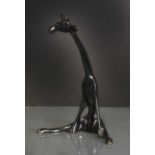 A Hagenauer patinated bronze giraffe,