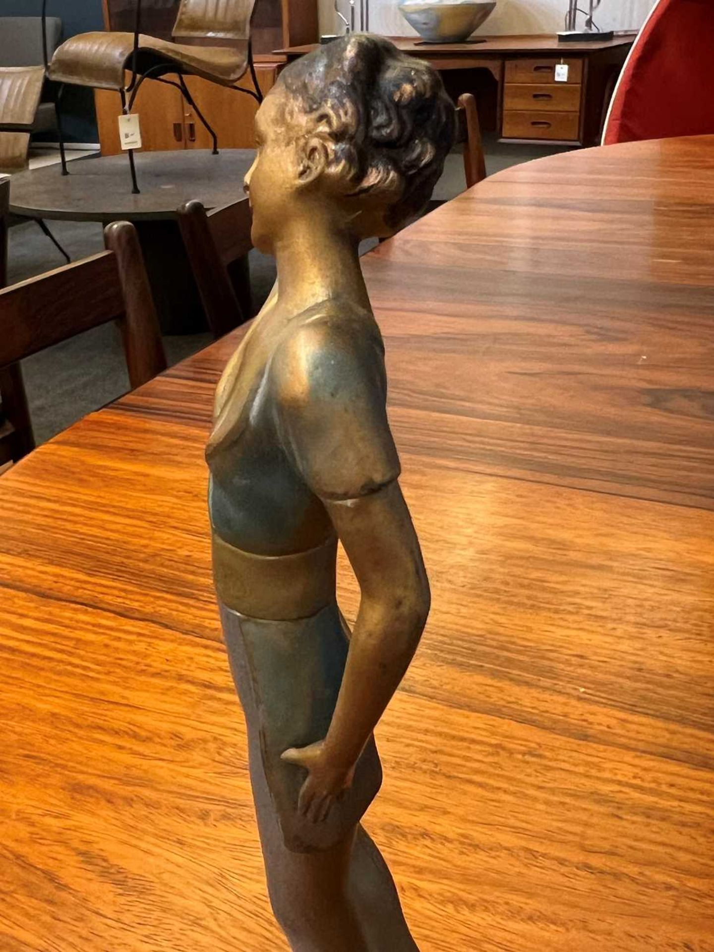 An Art Deco spelter figure, - Image 12 of 12