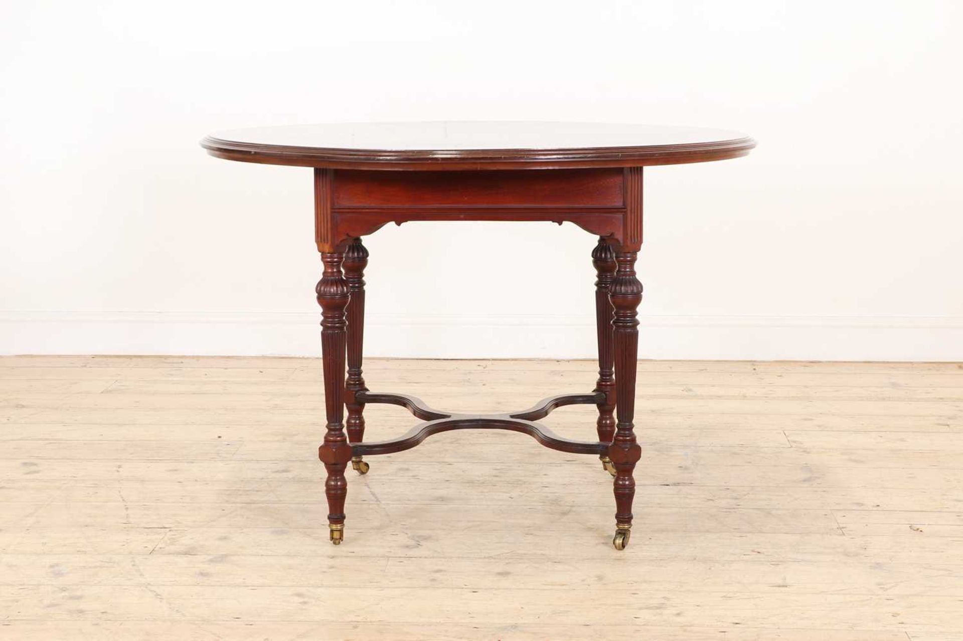 An Aesthetic Movement mahogany centre table, - Image 3 of 3