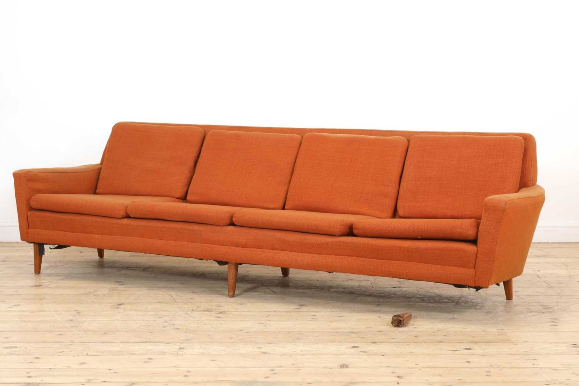 A Swedish four-seater settee,