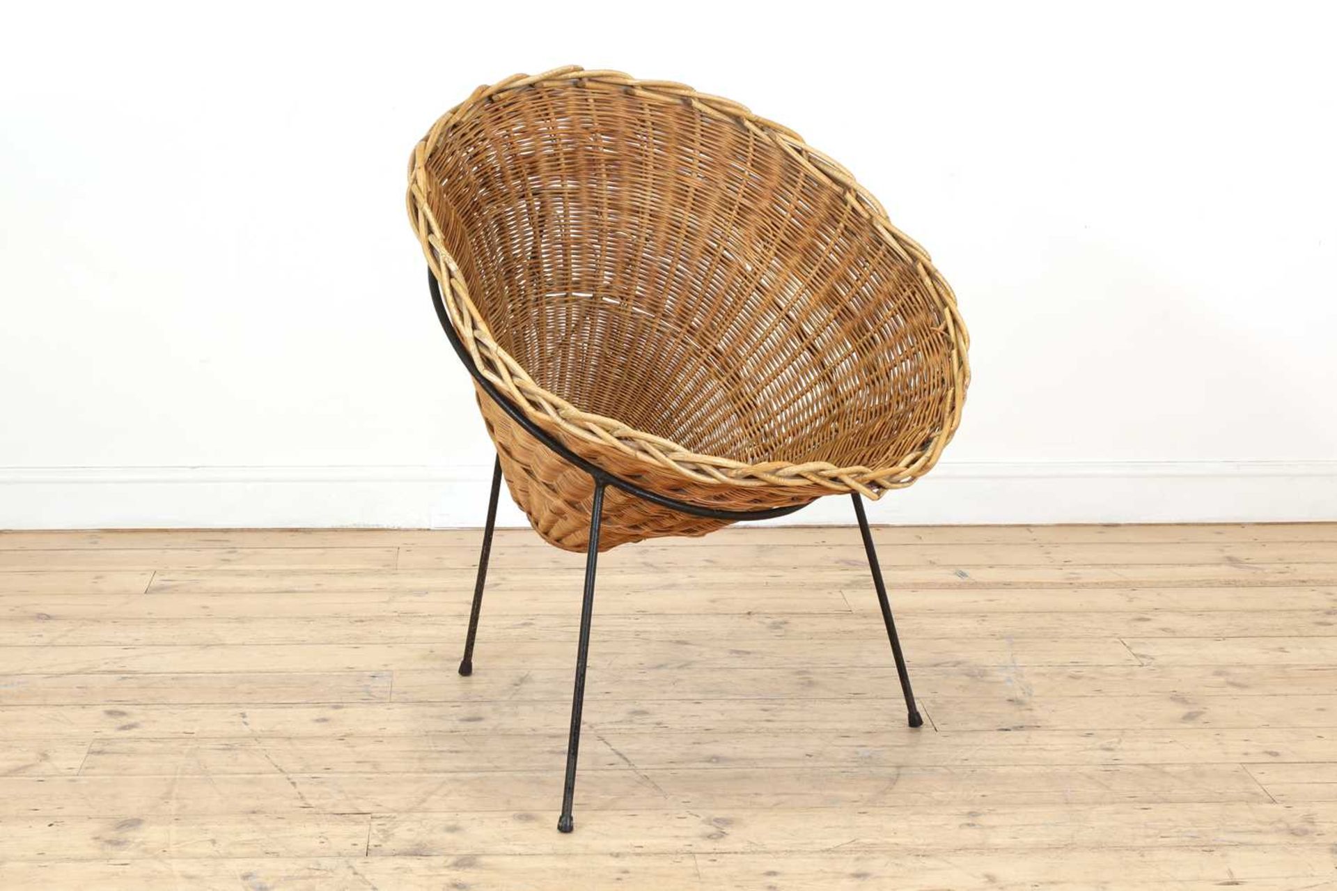 A 'C8' wicker cone chair,