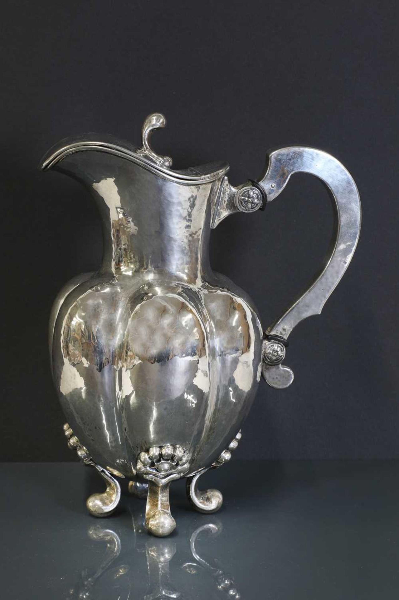 A Norwegian silver coffee pot, - Bild 2 aus 8