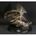 An Austrian Art Deco silvered bronze centrepiece,