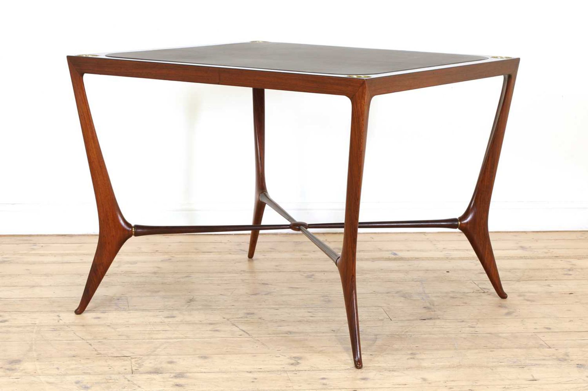 An Italian rosewood card table,