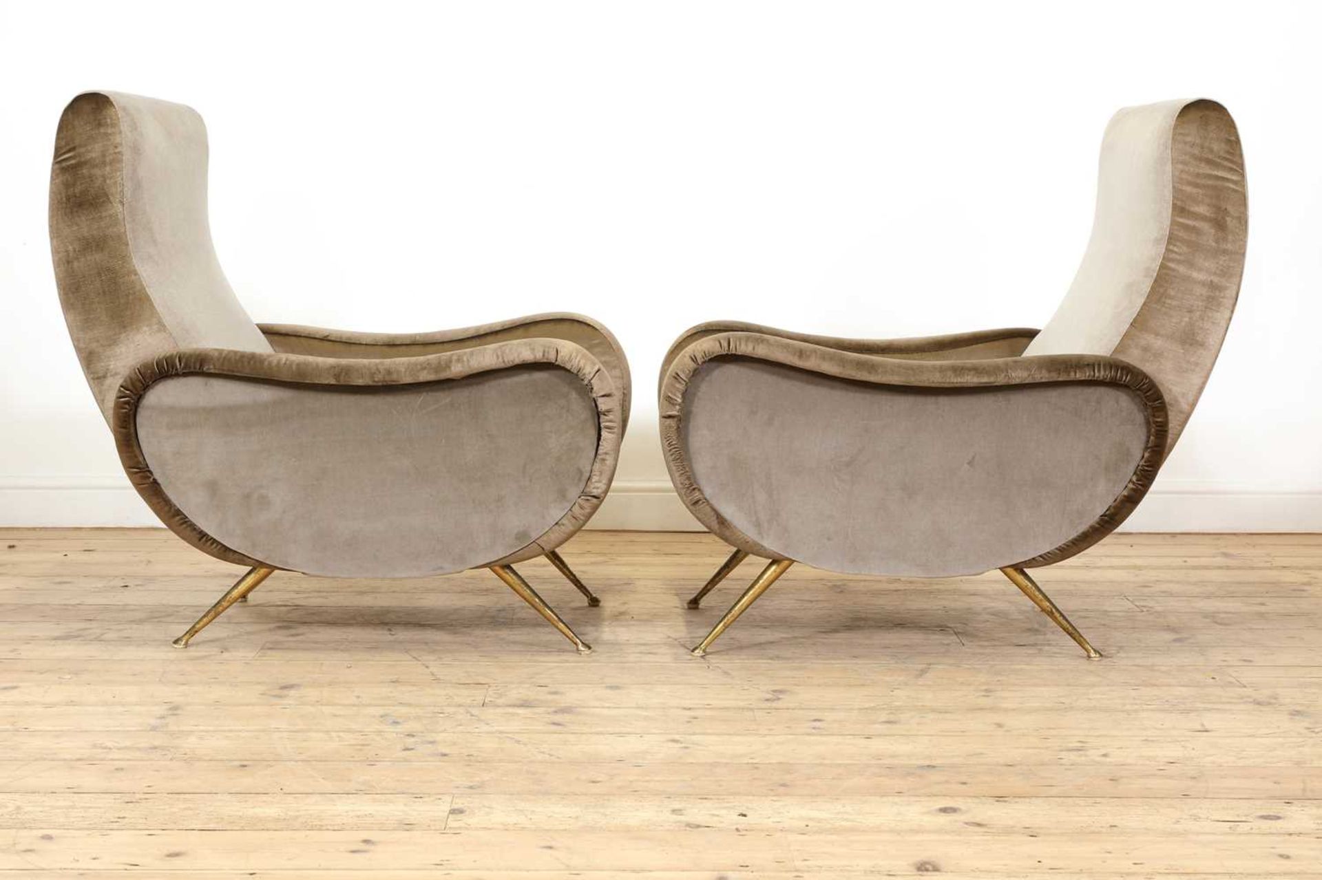 A pair of Italian armchairs, - Image 3 of 4