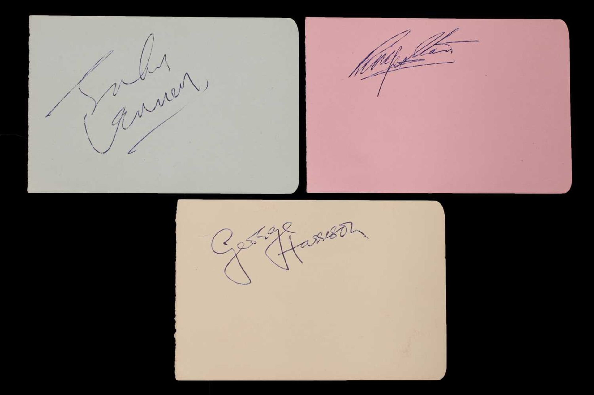 The Beatles: autographs,