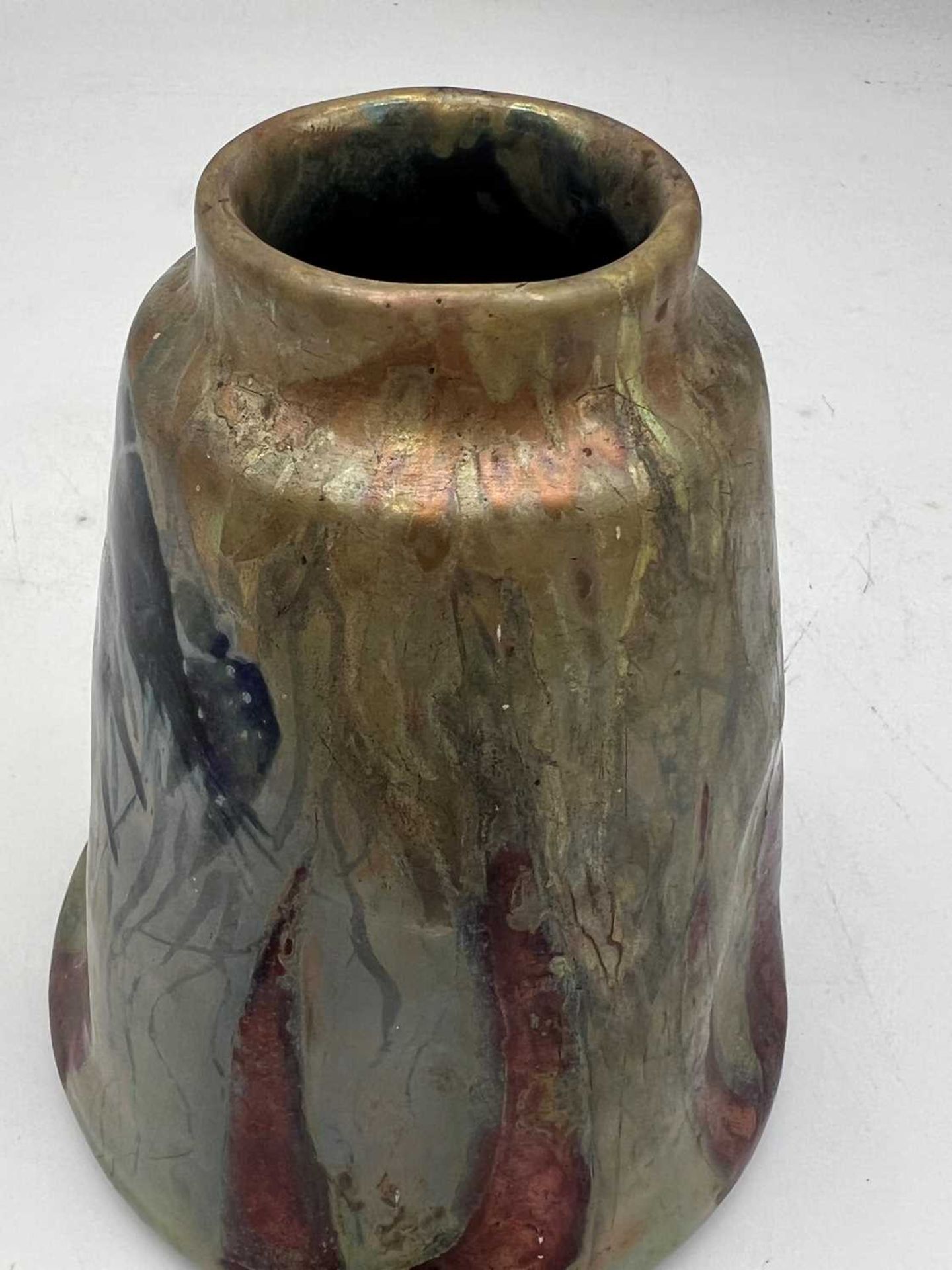 A Clément Massier 'Golfe-Juan' iridescent lustre vase, - Image 11 of 11