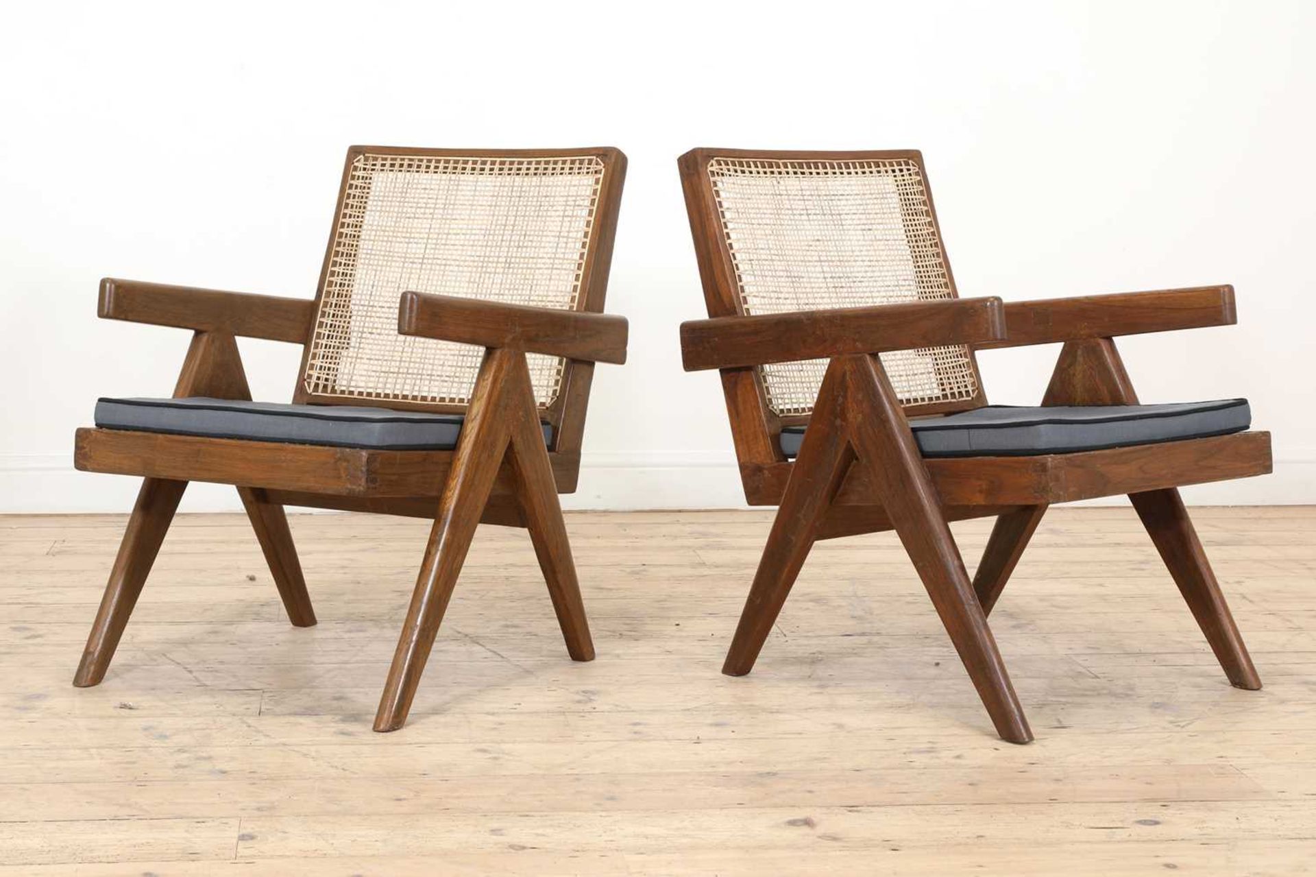 A pair of teak 'Low Easy Chair' armchairs, - Image 3 of 24