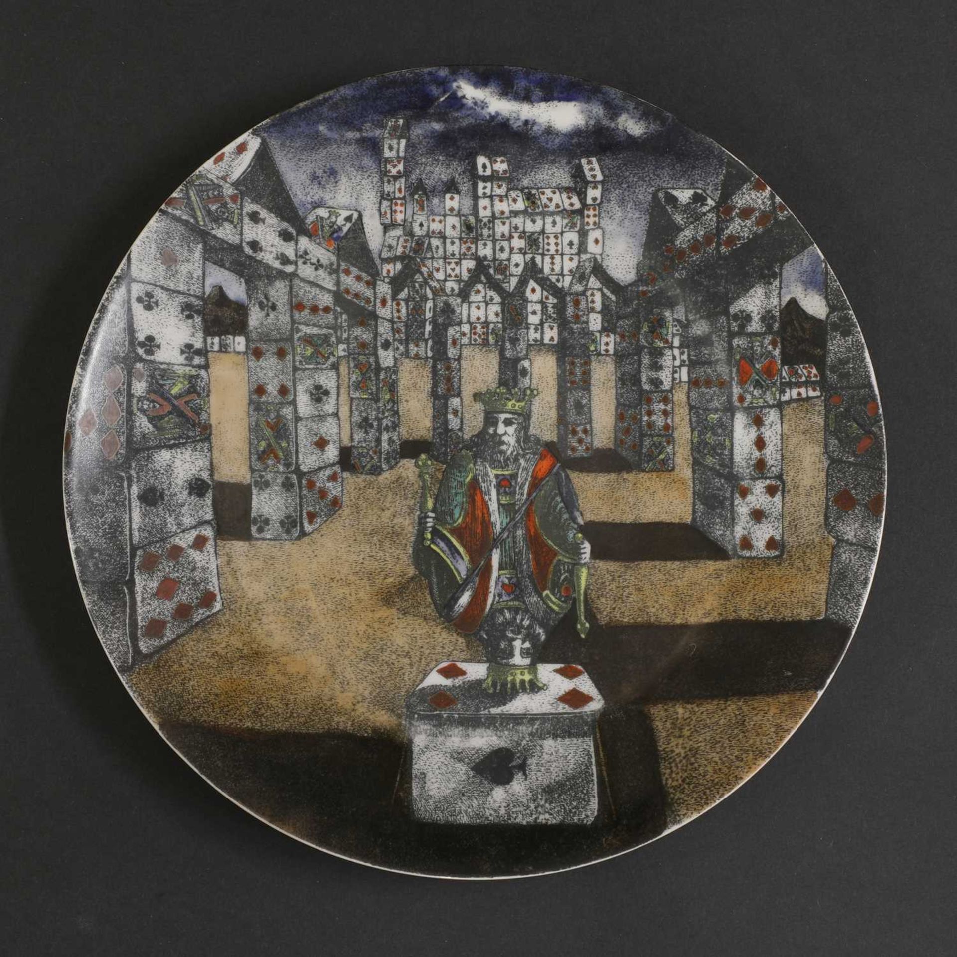 Ten 'Città di Carte' (City of Cards) porcelain plates, - Image 7 of 15