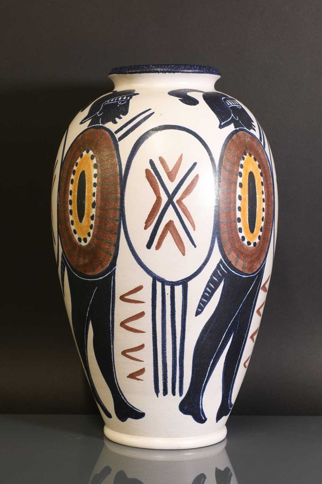 A Swedish Höganäs Keramik earthenware vase, - Bild 2 aus 4