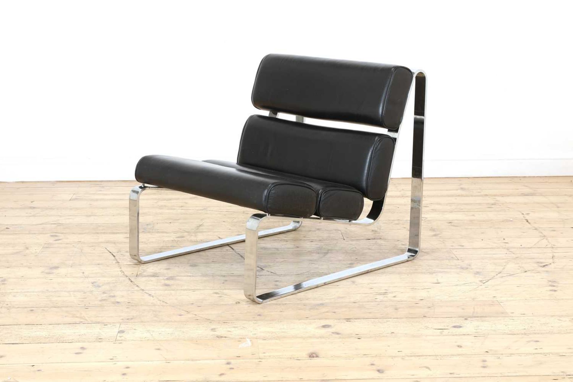 A chrome lounger,