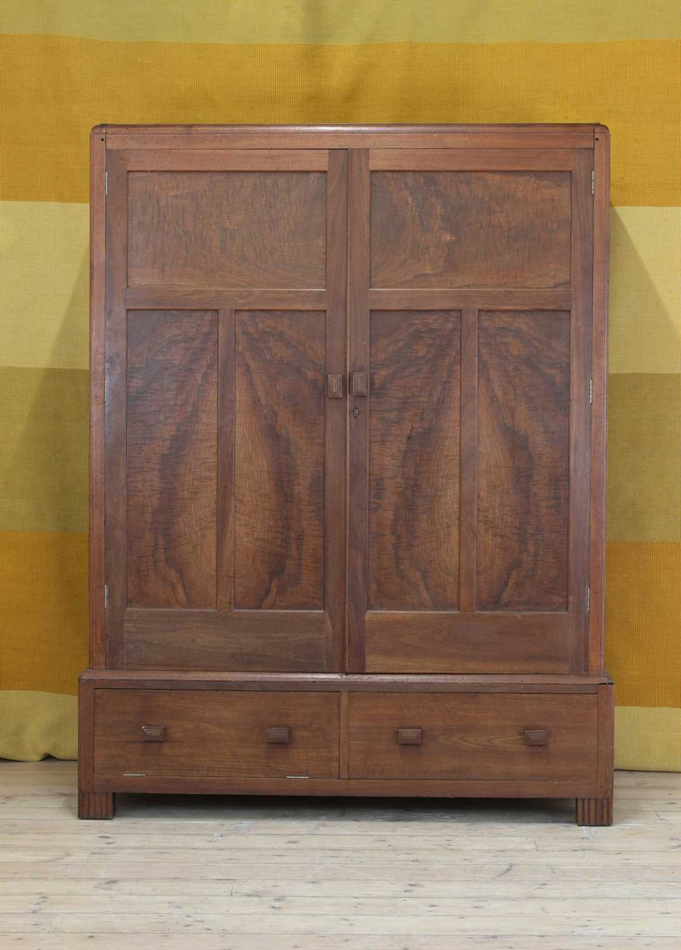 An Art Deco Token Works mahogany and cedar wardrobe, - Image 2 of 5