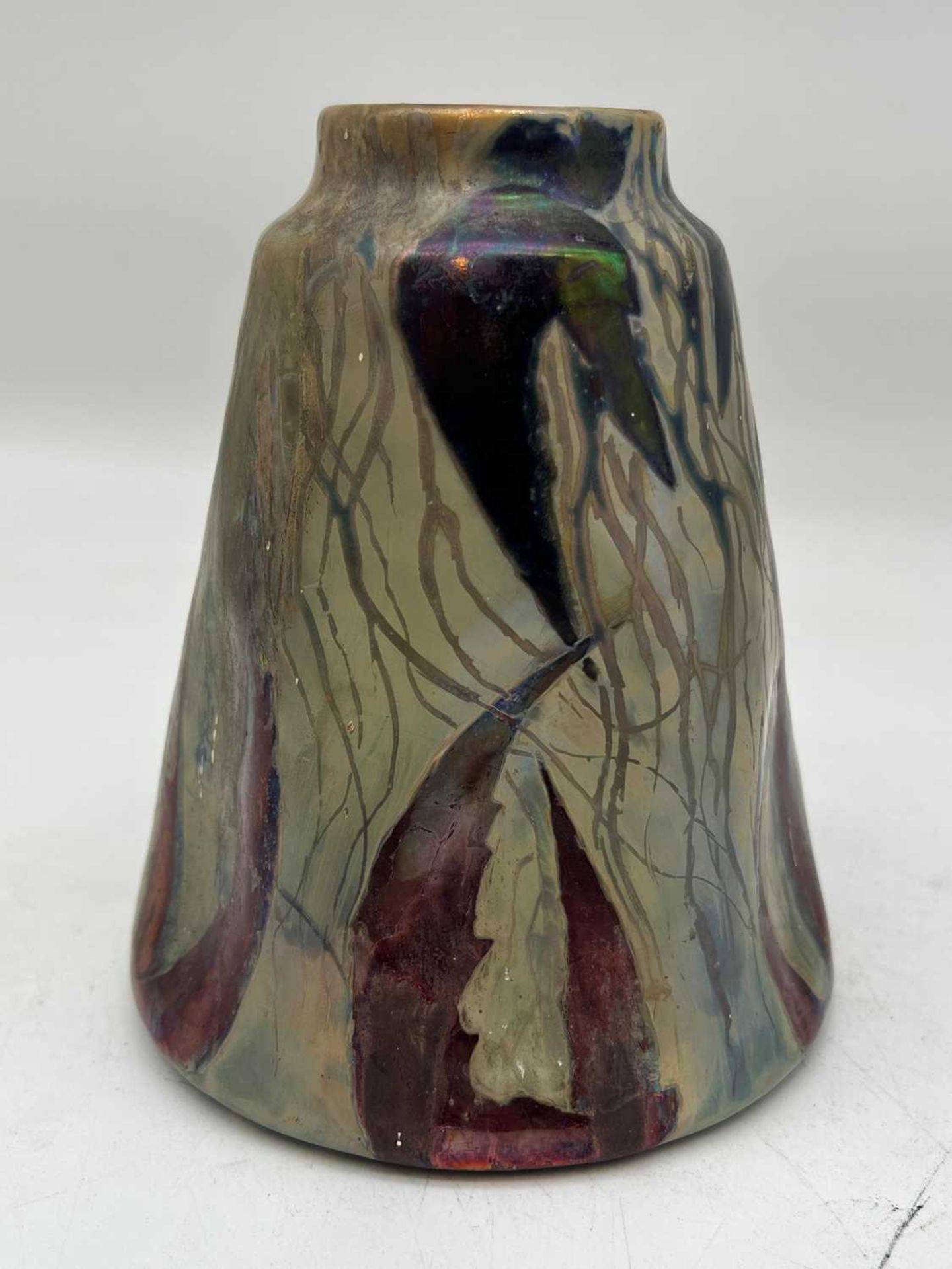 A Clément Massier 'Golfe-Juan' iridescent lustre vase, - Image 4 of 11