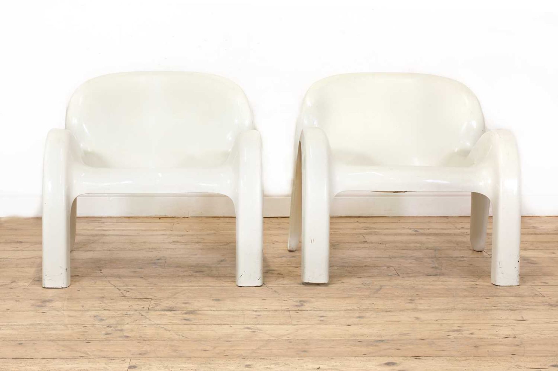 A pair of 'GN2' lounge chairs, - Image 3 of 14