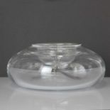 A Baccarat clear glass caviar dish,