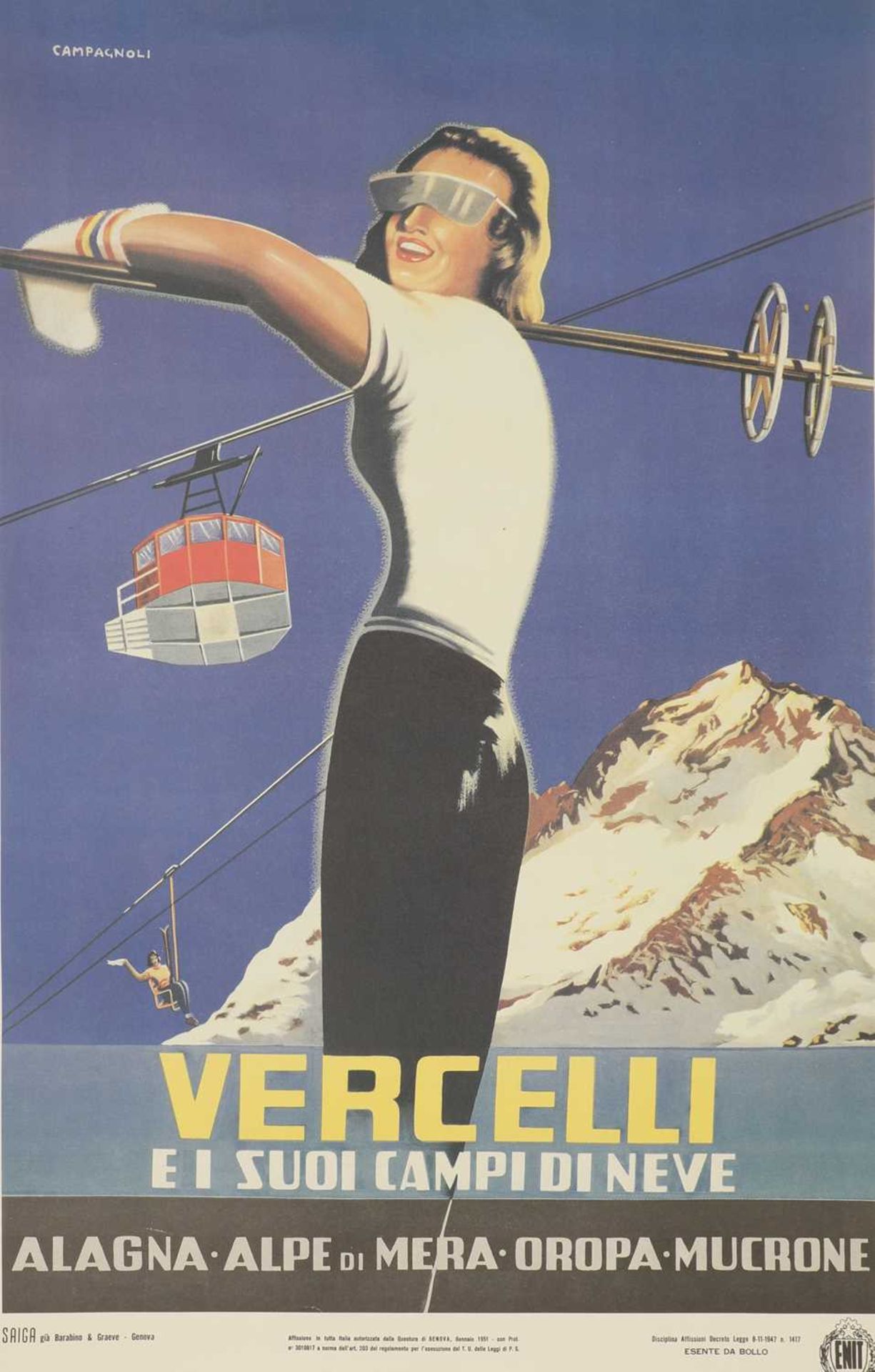 An Italian travel poster,