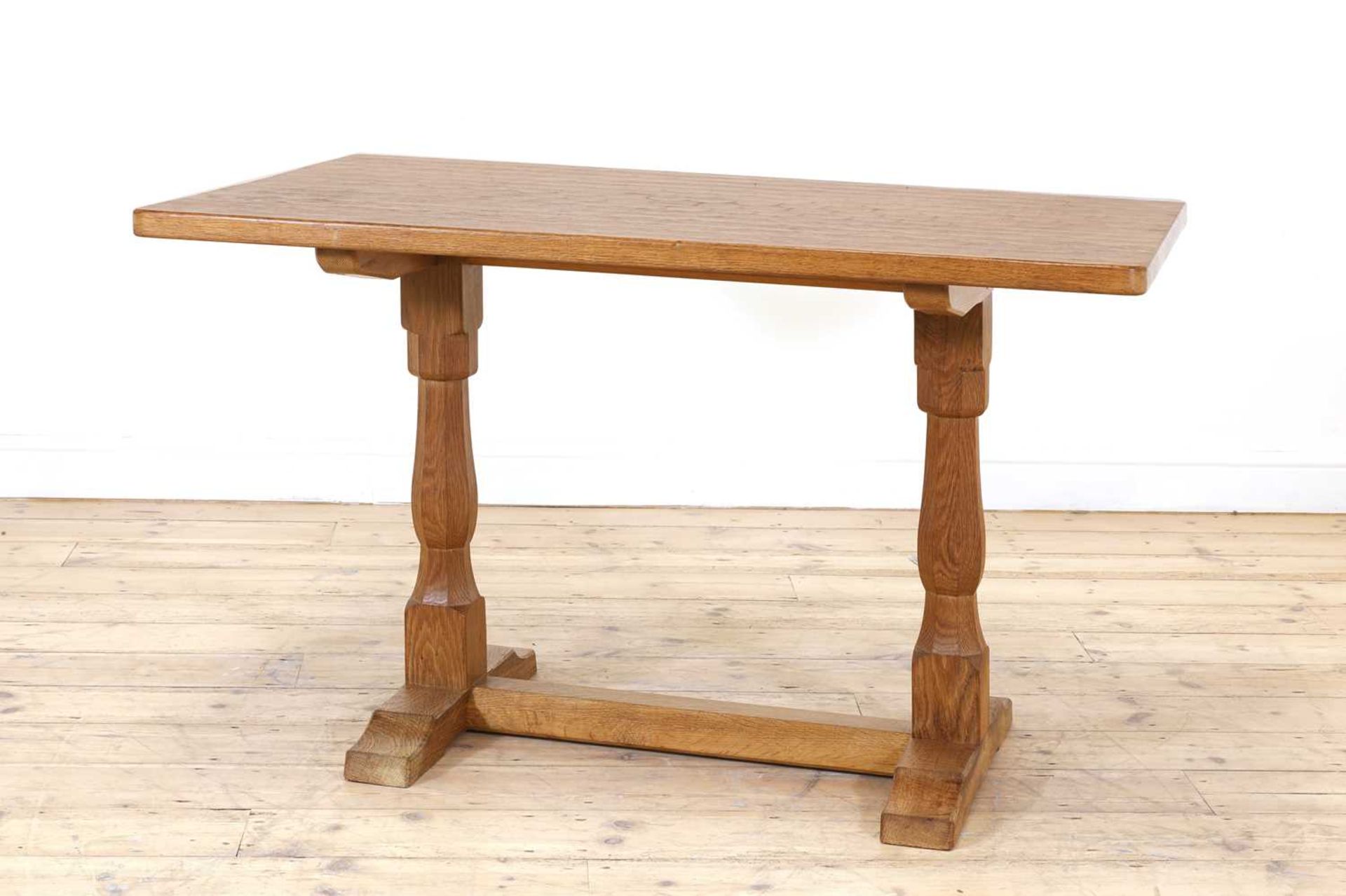 A Yorkshire School oak table, - Bild 2 aus 3