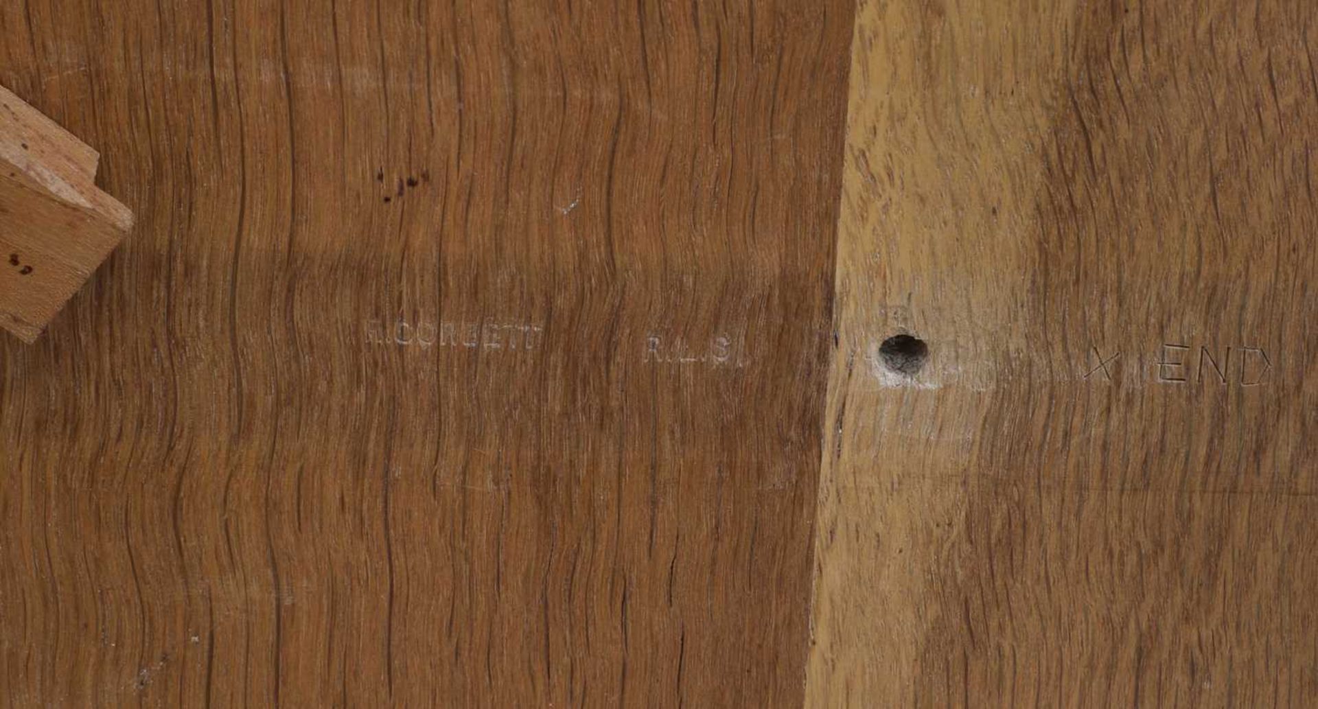 A Cotswold oak refectory table, - Bild 6 aus 6
