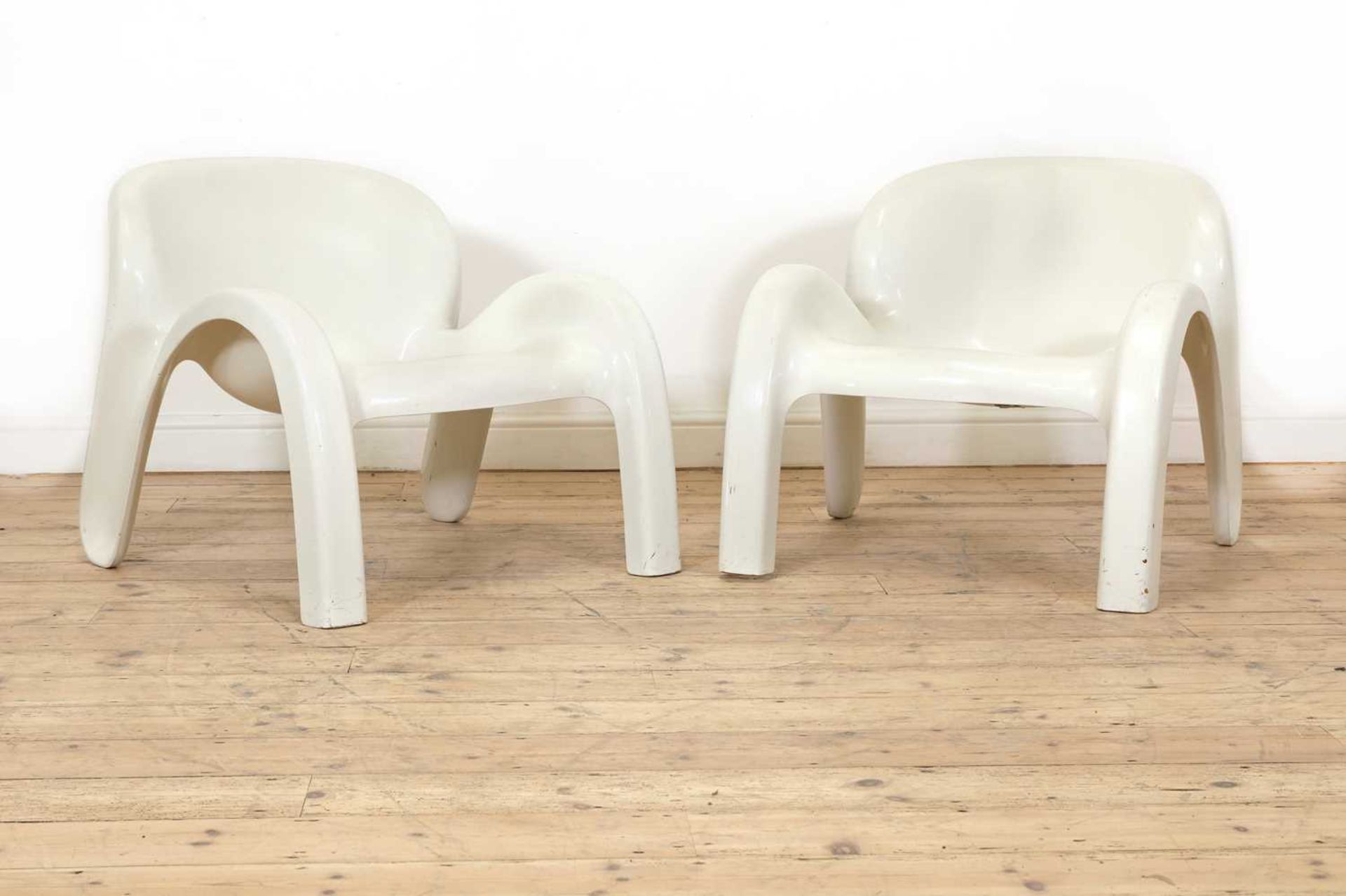 A pair of 'GN2' lounge chairs,