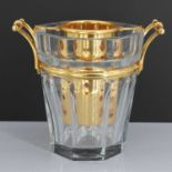 A Baccarat 'Harcourt' glass champagne cooler,