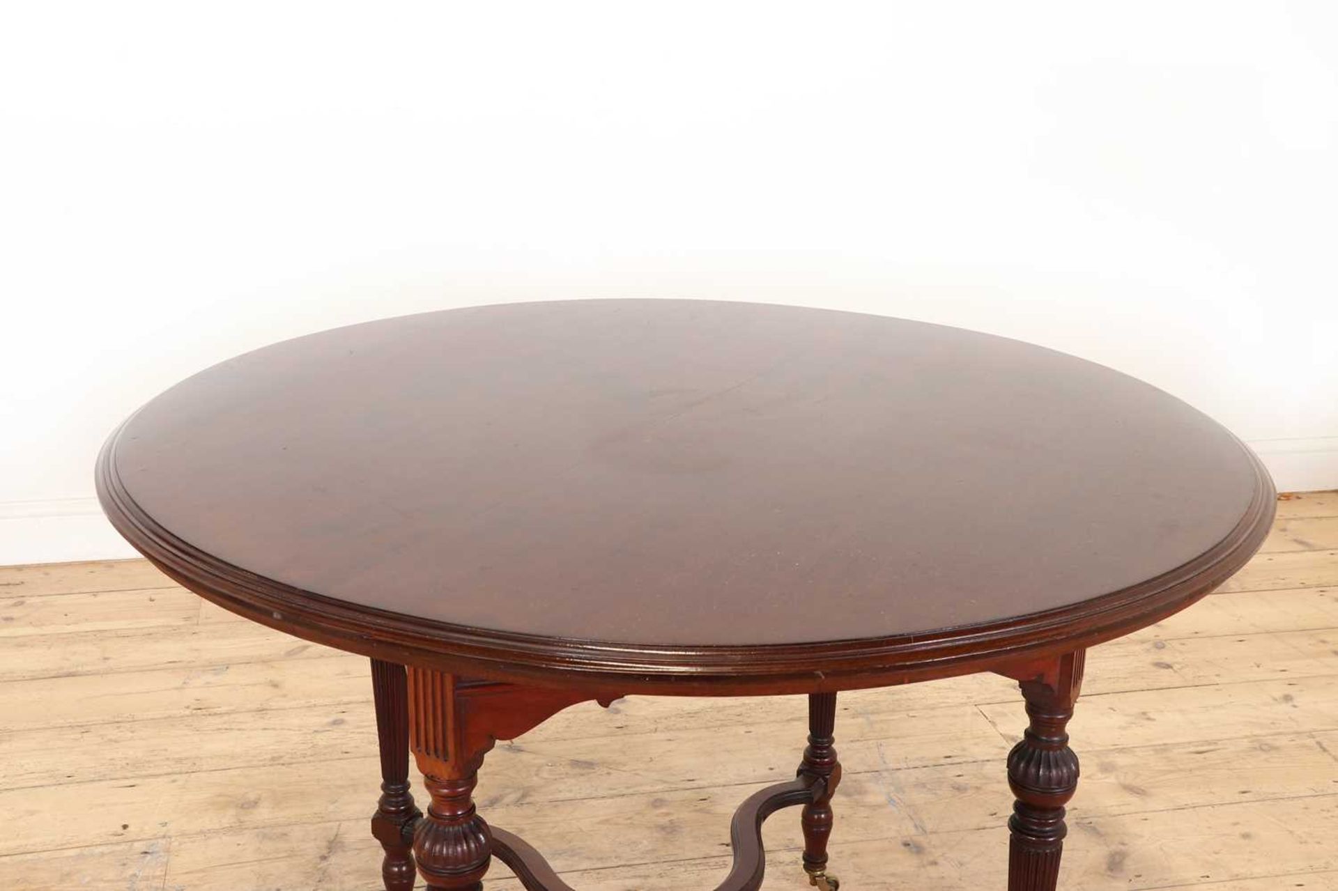 An Aesthetic Movement mahogany centre table, - Image 2 of 3