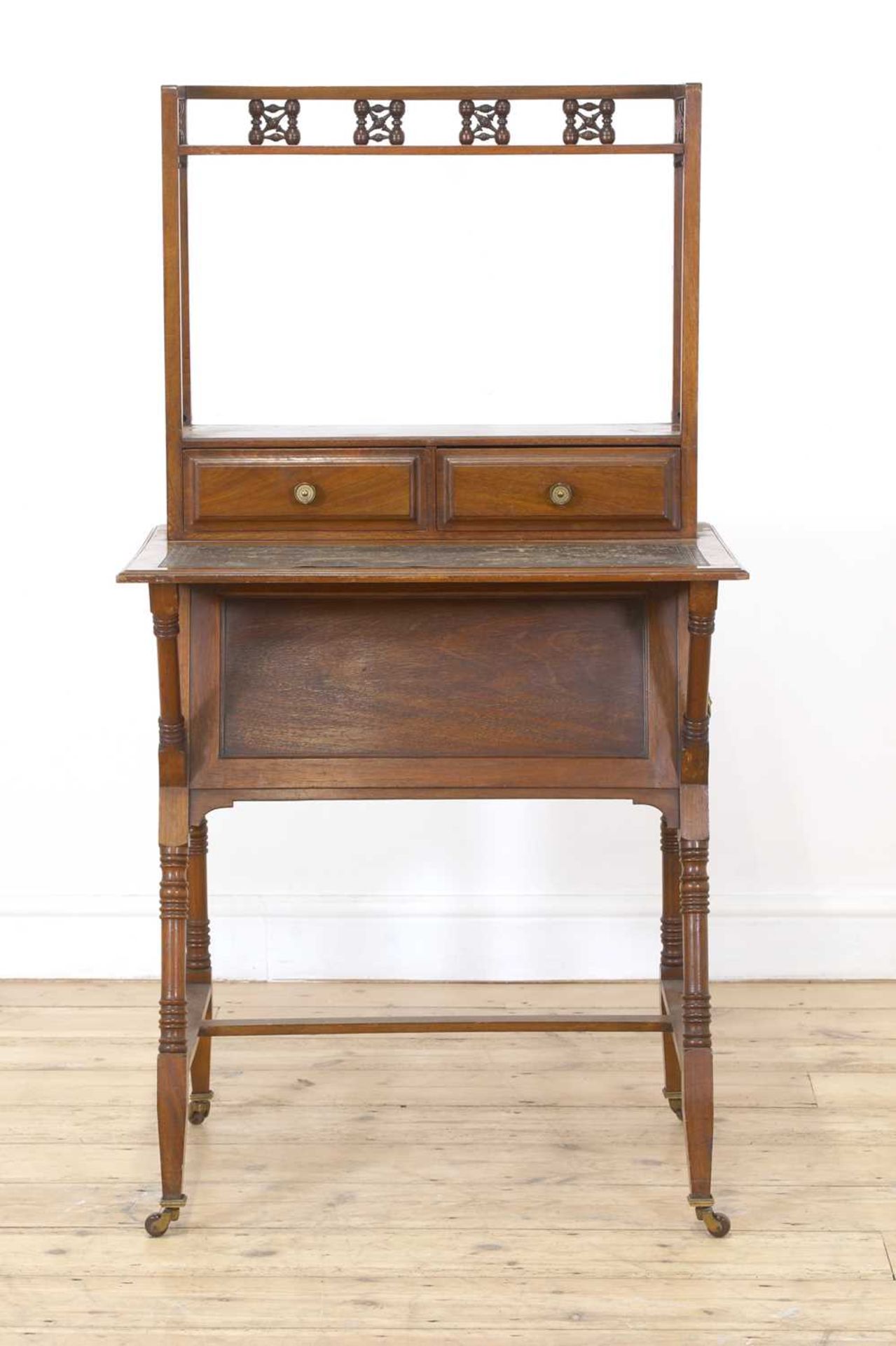 A walnut writing desk, - Image 3 of 3