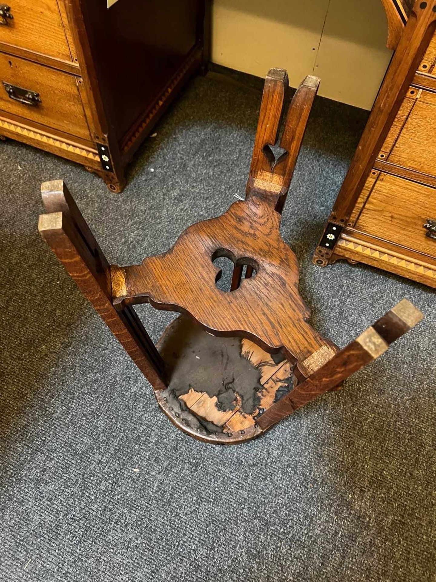 An Aesthetic walnut inlaid dressing table, - Image 13 of 20