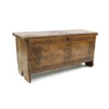 An elm plank chest,