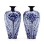 A pair of James Macintyre Florian ware vases,