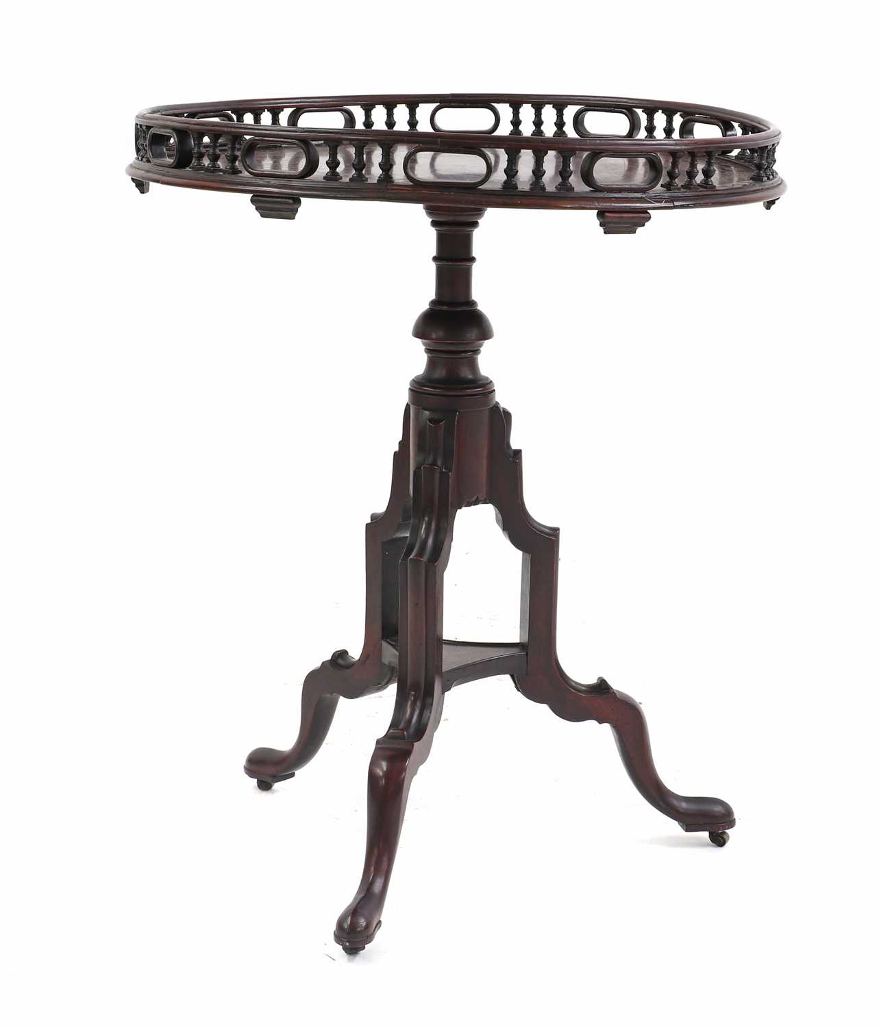 A George II style mahogany tripod table