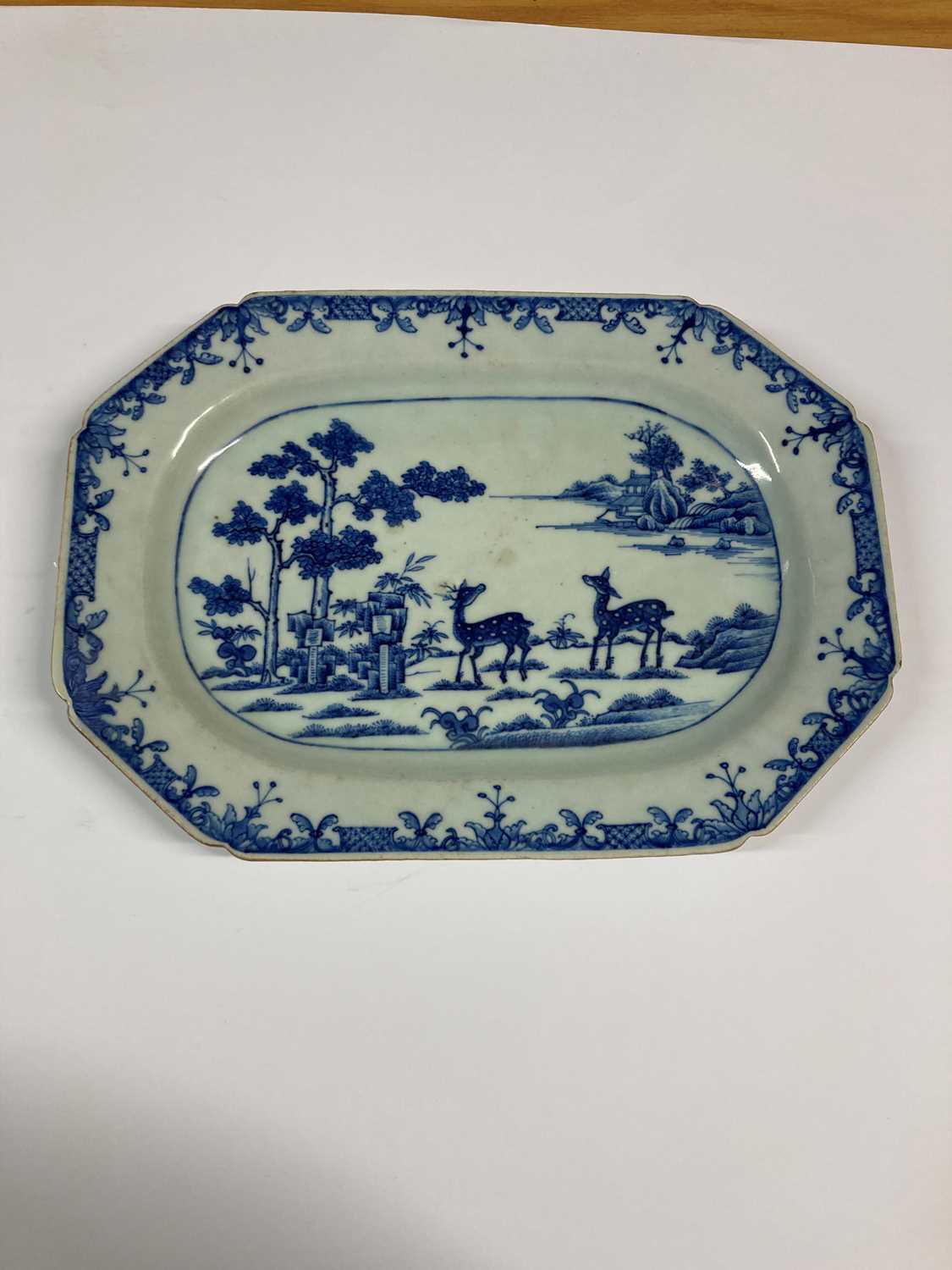 A collection of Chinese export blue and white meat plates, - Image 4 of 23